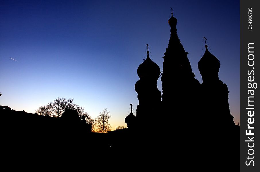 St. Basil church in central Moscow.