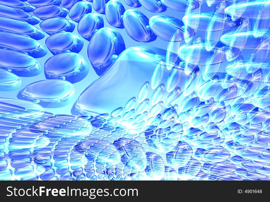 Abstract 3D space available for background. Abstract 3D space available for background