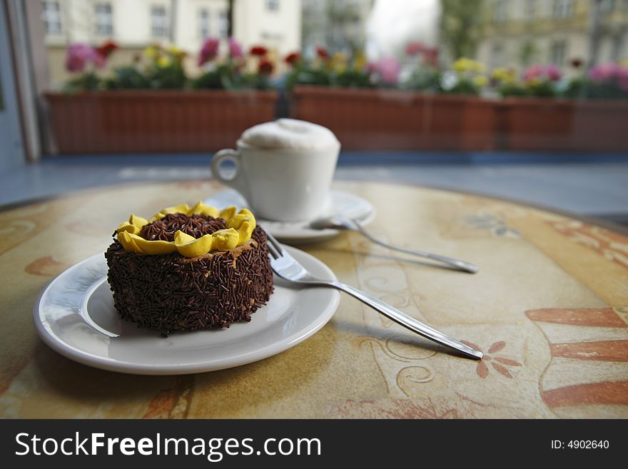 Cake And Cappuccino