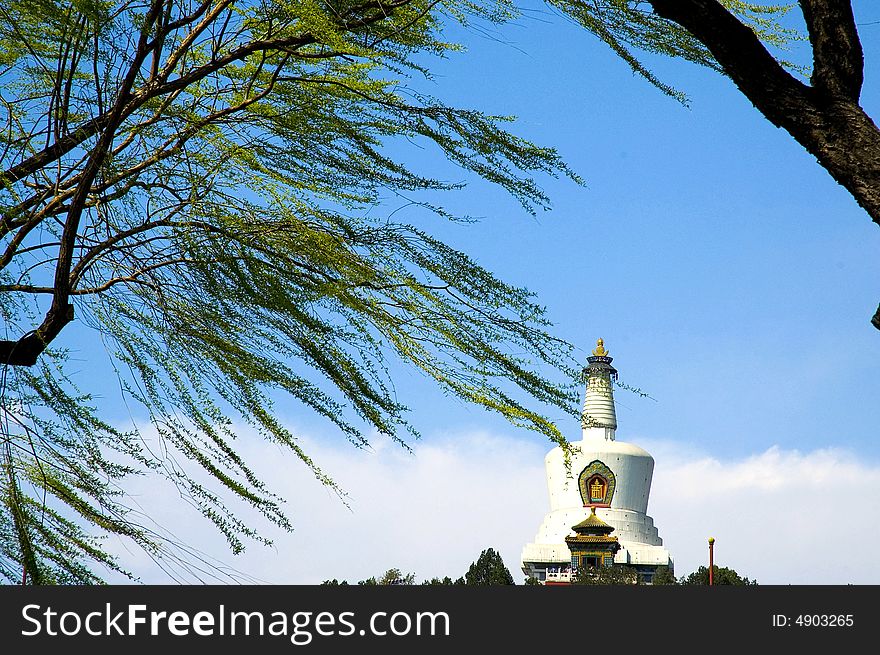 White Pagoda of Beihai Park in Beijing