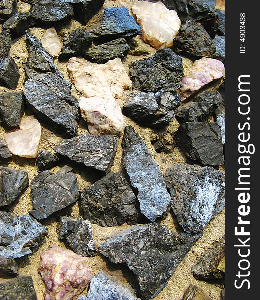 Fine multi-coloured stones, close up. Fine multi-coloured stones, close up