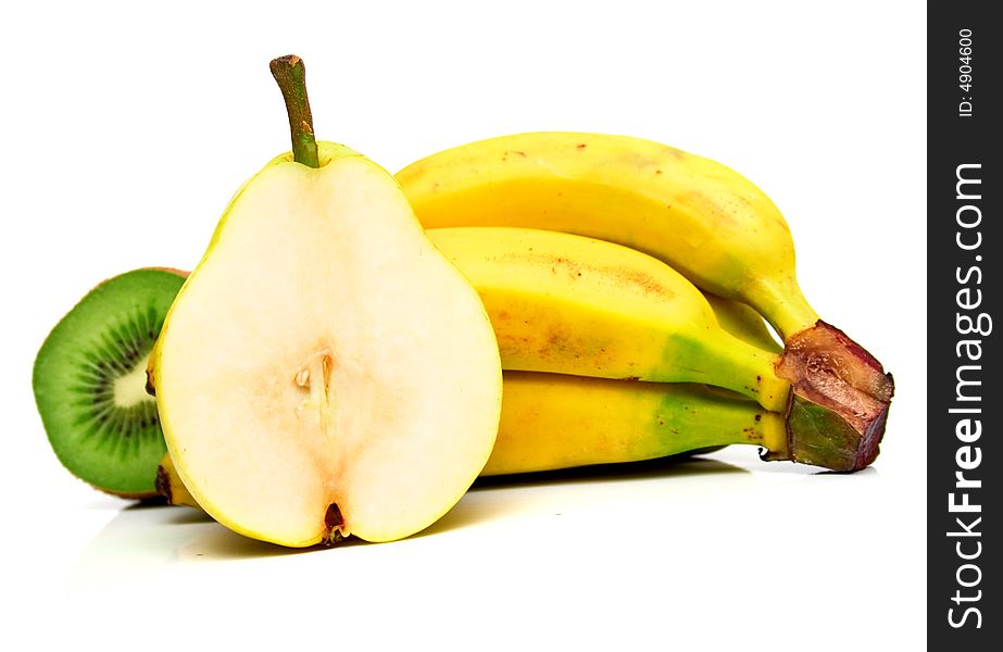 Pear, Bananas And Kiwi