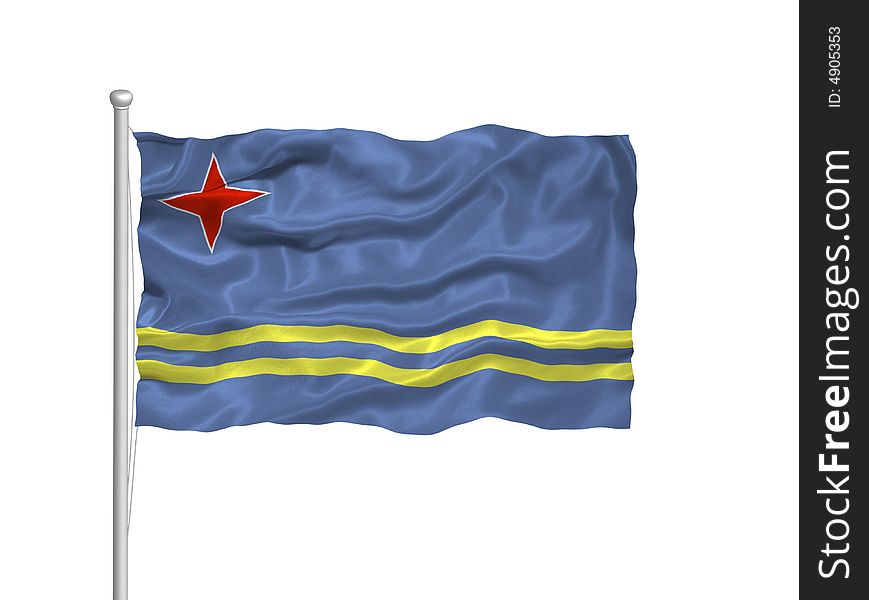 Aruba Flag 2