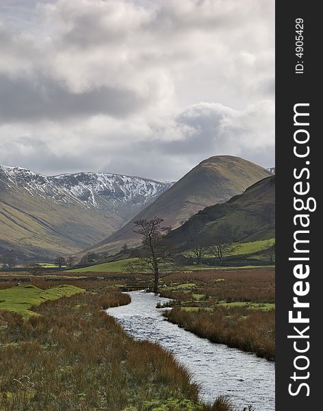 Howegrain Beck and Martindale near Pooley Bridge in the English Lake District