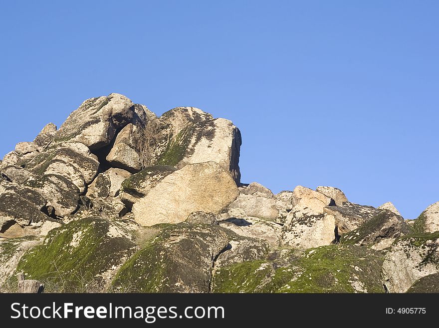 Geologic formation and blue sky