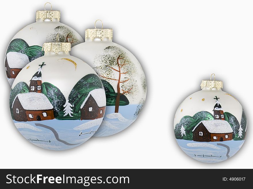 Christmas Balls Hand Painted