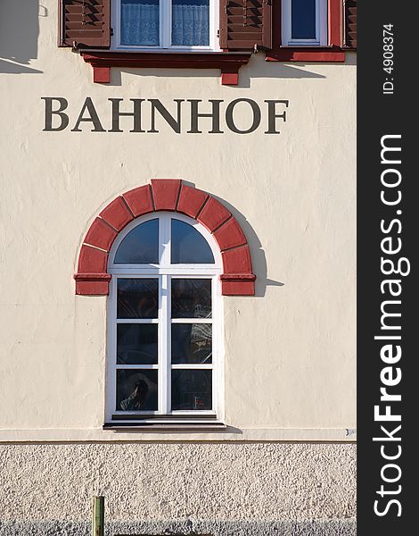 Bavarian railroad station - Bahnhof of Gmund