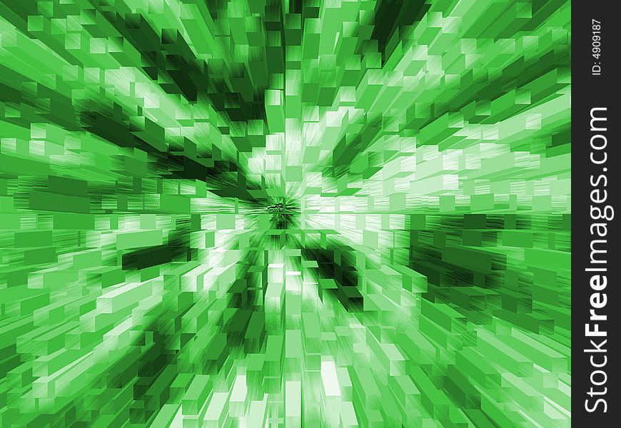 Abstract green background with squares