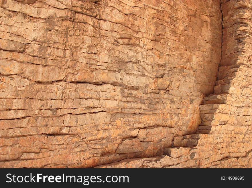 Rock wall of Devils Hall - Guadalupe Mountains National Park. Rock wall of Devils Hall - Guadalupe Mountains National Park