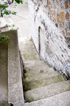 Stairs Of Old House Royalty Free Stock Photo