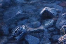 Blue Rock Blur Royalty Free Stock Images