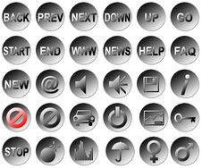 Web Buttons Stock Image