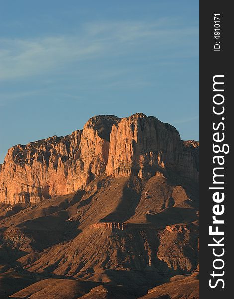 El Capitan at sunset - Guadalupe Mountains National Park