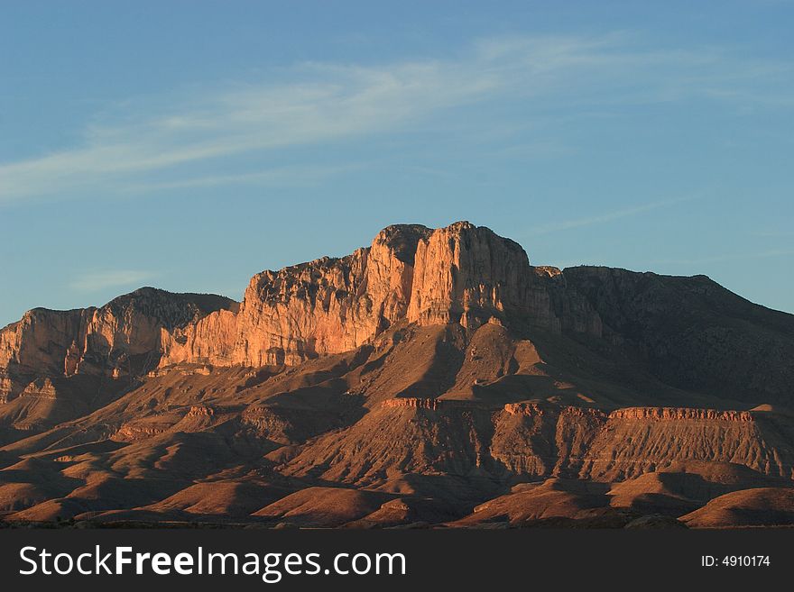 El Capitan at sunset - Guadalupe Mountains National Park