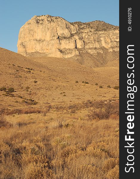 El Capitan at sunrise - Guadalupe Mountains National Park