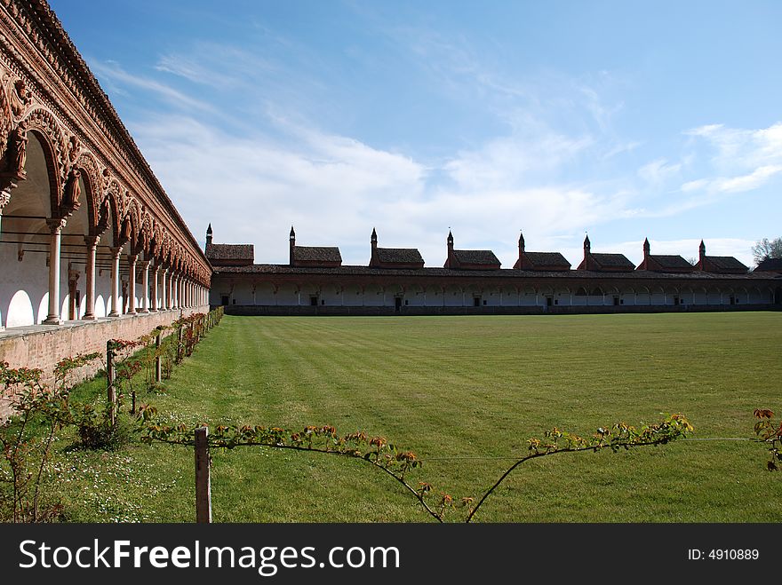 The Certosa di Pavia or Charterhouse of Pavia (built c. 1396-1465) is a famous monastery complex in Lombardy, Italy,