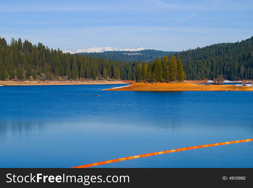 Lake in the mountains in California. Lake in the mountains in California