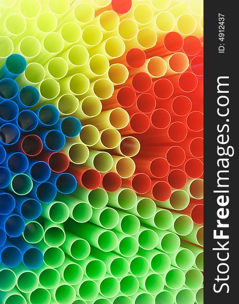 Colorful Straws Background