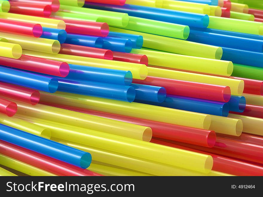Colorful Straws Background 3