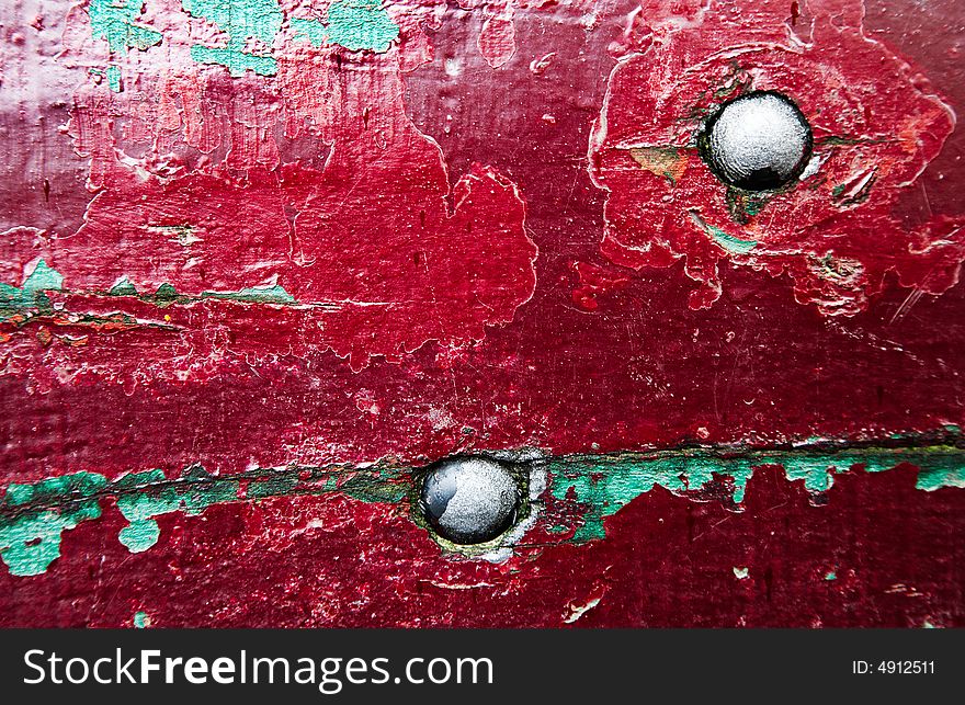 Colourful detail of a old grungy bench. Colourful detail of a old grungy bench