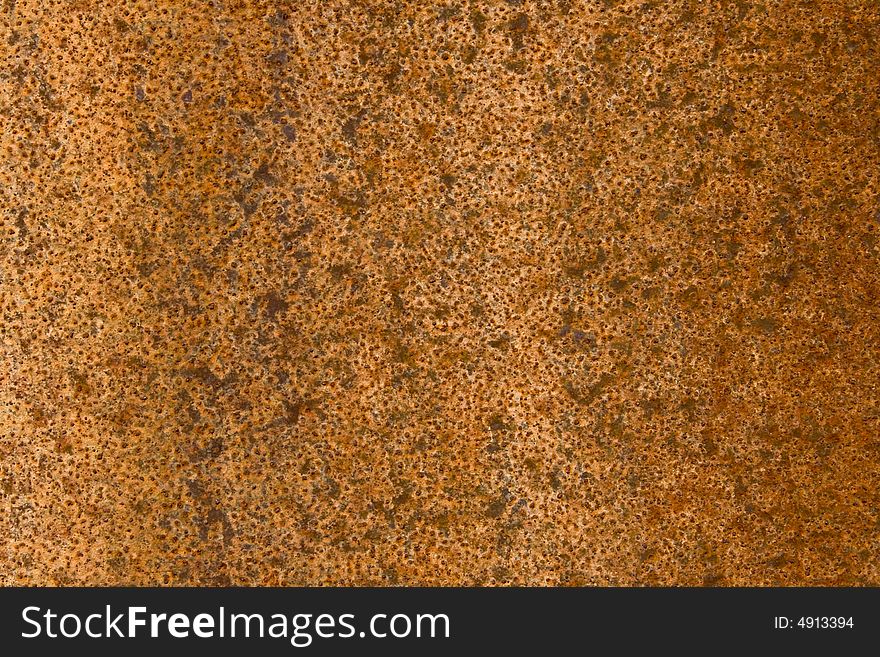 A plate of very rusty metal, useful for a background or texture. A plate of very rusty metal, useful for a background or texture.