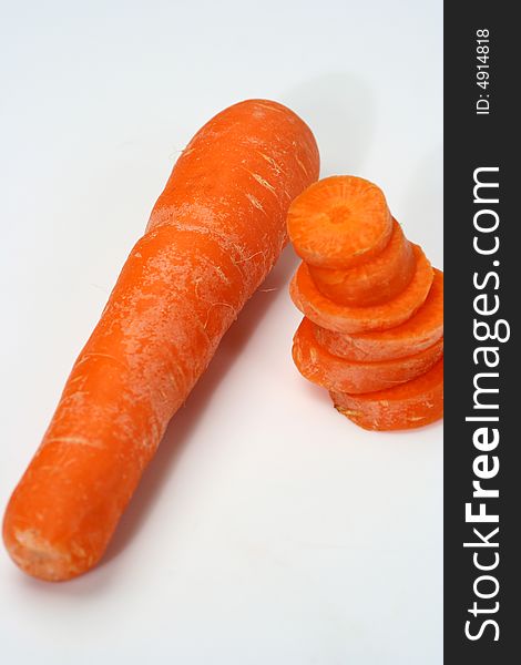 Group of Carrot isolated White Background