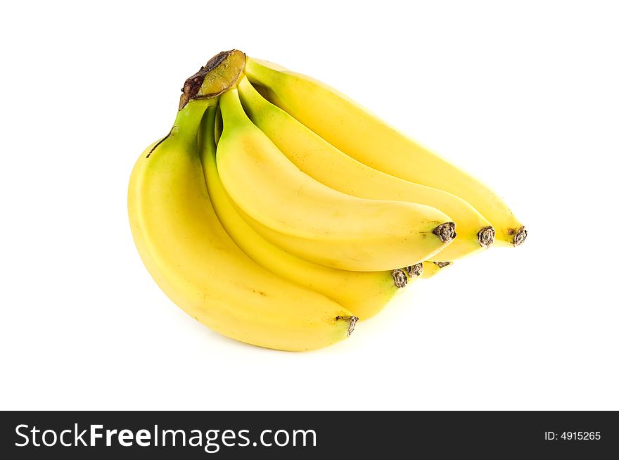 Fresh Bananas isolated on white background