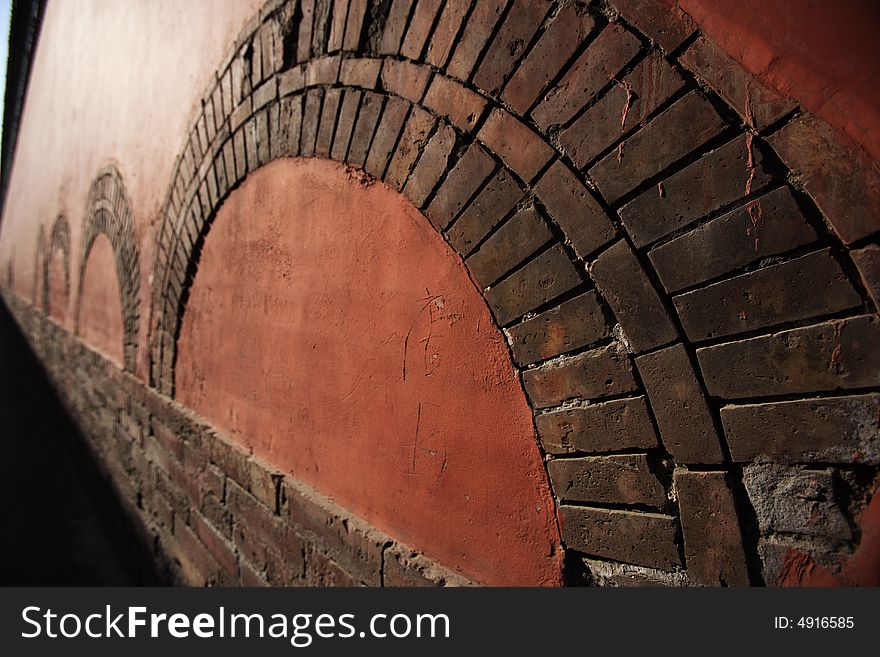 Wall of the forbidden city, Beijing China