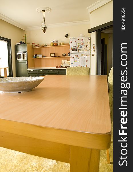 A beautiful interior of a custom kitchen