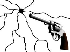 Free The Gun With Crack Stock Photos - 4920703