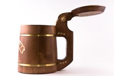 Wooden Made Beer Mug. Stock Images