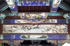 Painting On The Ancient Corridor Royalty Free Stock Photography Painting On The Ancient Corridor Royalty Free Stock Photography