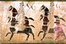 India, Mandawa: Colourful Frescoes Stock Photo India, Mandawa: Colourful Frescoes Stock Photo