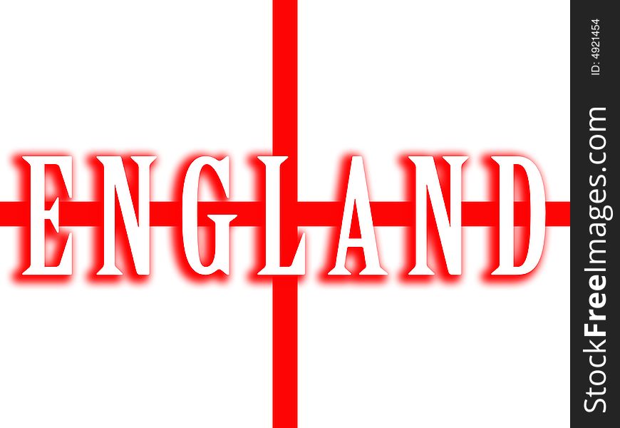 A image of the flag for England, which is part of the united Kingdom of Britain.