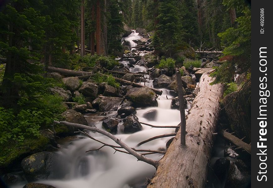 Calypso Cascade - Wild Basin Area, Rocky Mountain National Park. Calypso Cascade - Wild Basin Area, Rocky Mountain National Park