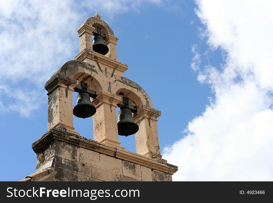 Bell tower in Dubrovnik (Croatia)