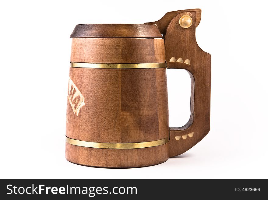 Wooden Made Beer Mug.