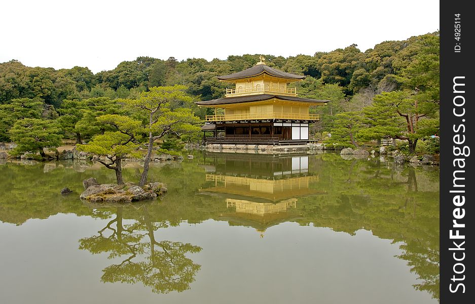 Kyoto golden pavilion in kyoto