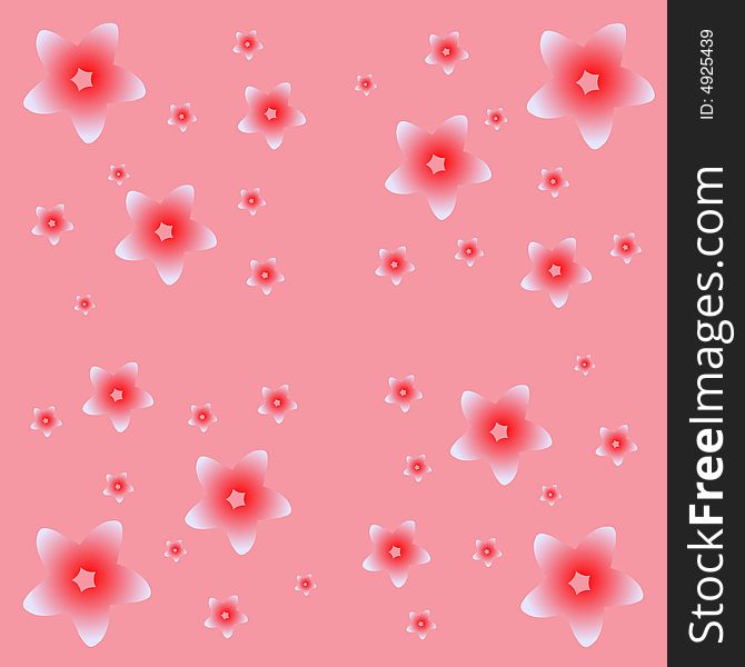 Repeating vector illustration pattern, with beautiful flowers.Pink colors. Repeating vector illustration pattern, with beautiful flowers.Pink colors.