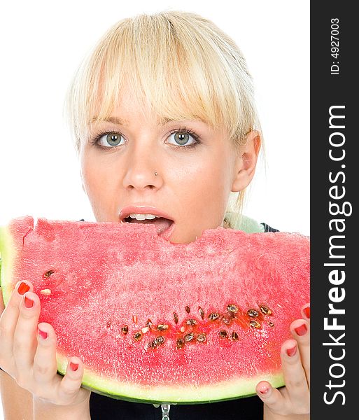 Blondy hold water-melon