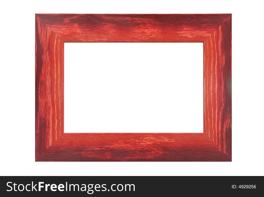 Colored wooden frame