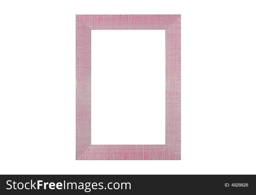 Colored wooden frame