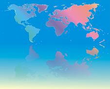 Colorful World Map Stock Photo Colorful World Map Stock Photo