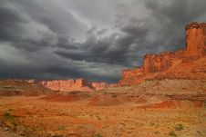 Red Rock Desert Storm Stock Image Red Rock Desert Storm Stock Image