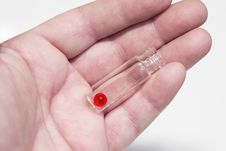 Fingers,vial,pill Royalty Free Stock Photos Fingers,vial,pill Royalty Free Stock Photos