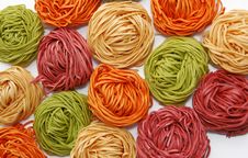 Colored Noodles Royalty Free Stock Photo Colored Noodles Royalty Free Stock Photo