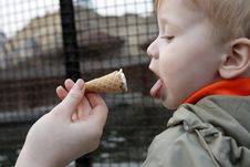 Child And Ice Cream Royalty Free Stock Photography