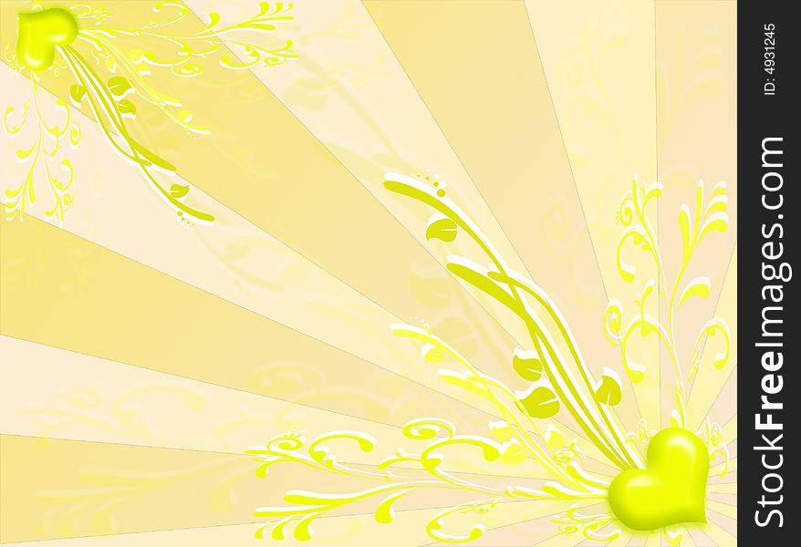 Spring colors background with floral decoration. Spring colors background with floral decoration