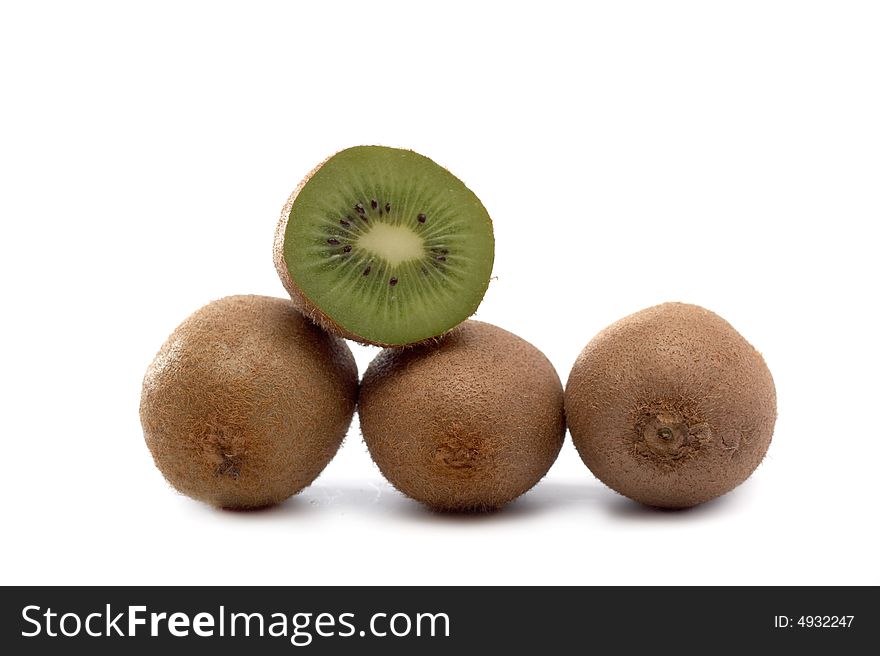 Kiwi on a white background