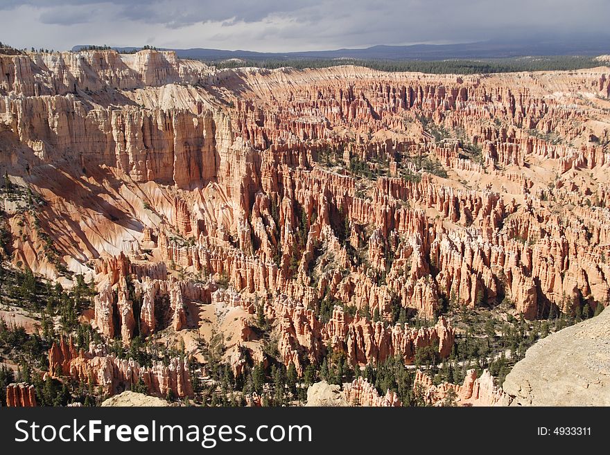 View of bryce canyon panorama. View of bryce canyon panorama